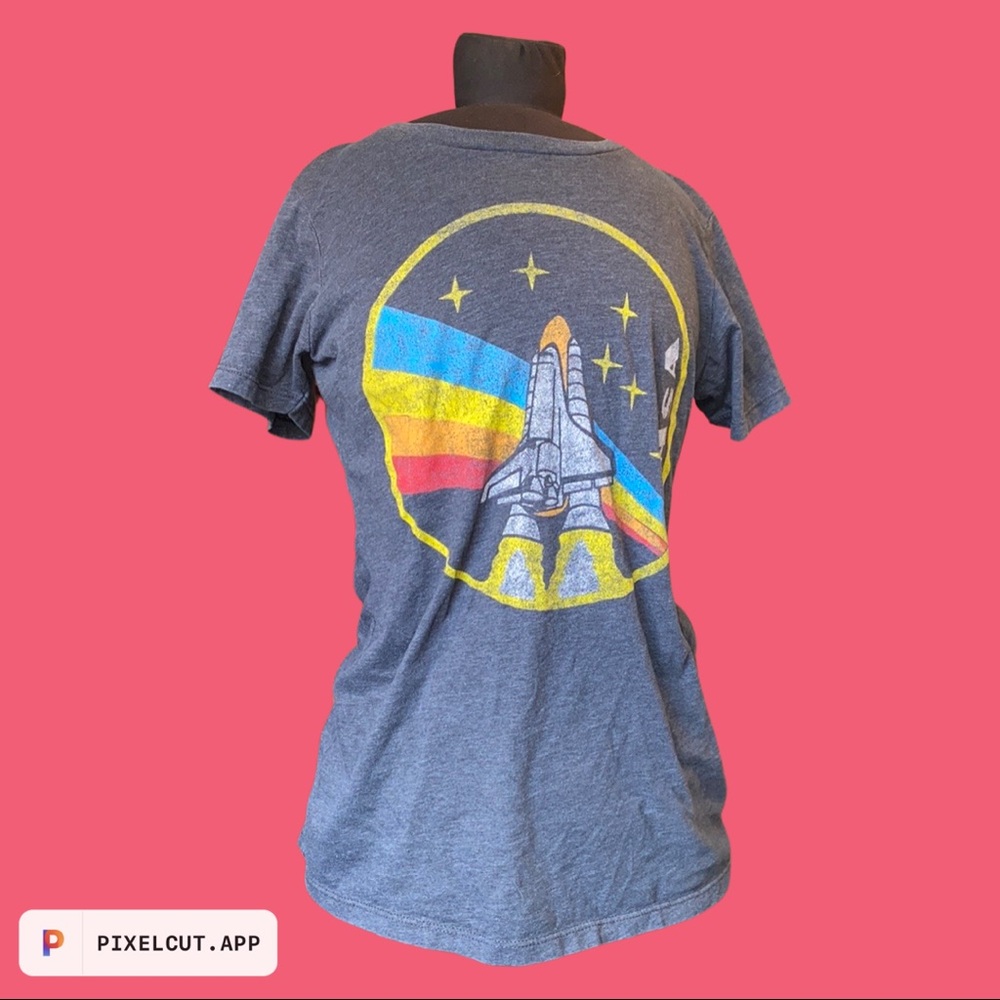 NASA Grey Womens T-shirt